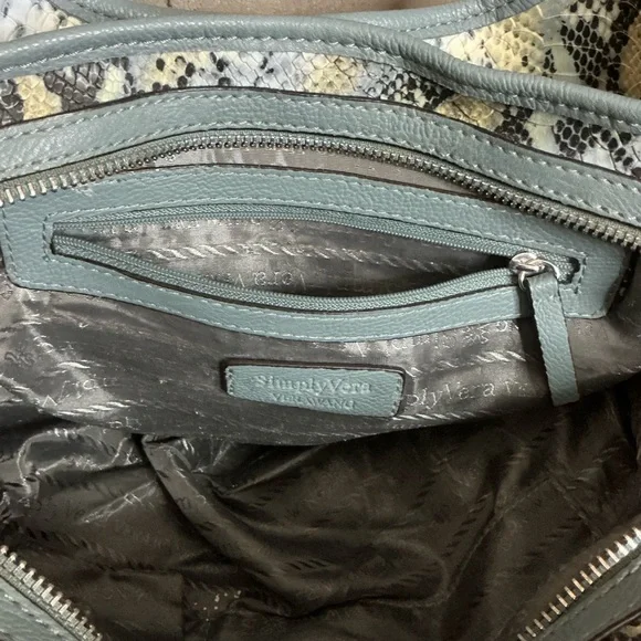 SIMPLY VERA VERA WANG Faux Leather Snakeskin Print Hobo Bag - Picture 6 of 16